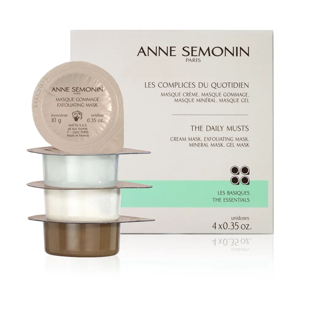 Bộ tứ mặt nạ dạng travel size The Daily Musts - Mini-Coffret