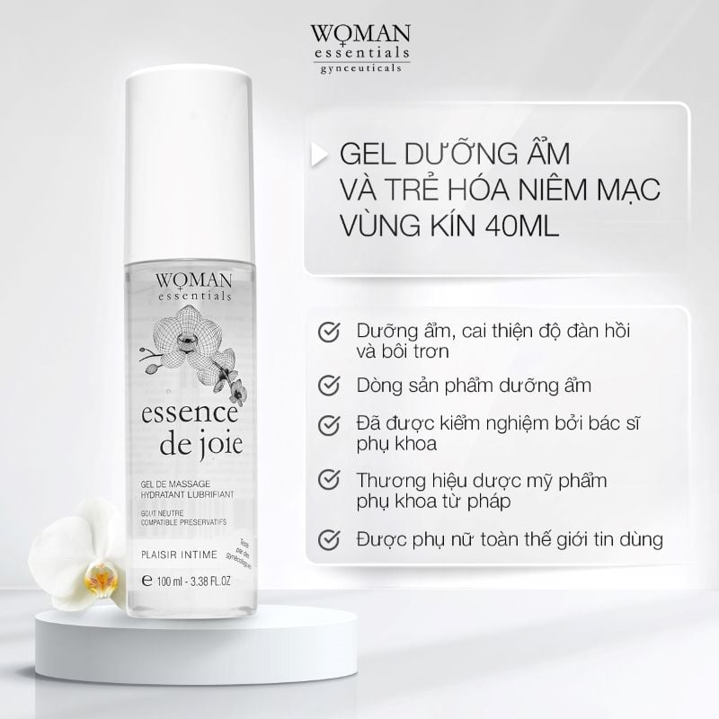 Gel dưỡng ẩm vùng kín Woman Essentials Essence De Joie