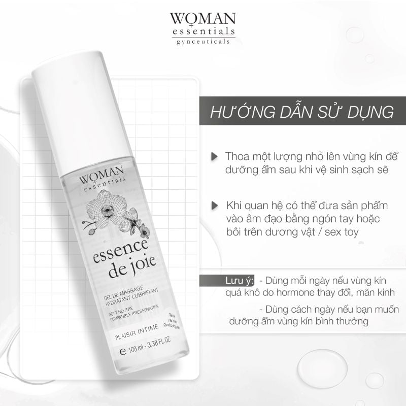 Gel dưỡng ẩm vùng kín Woman Essentials Essence De Joie