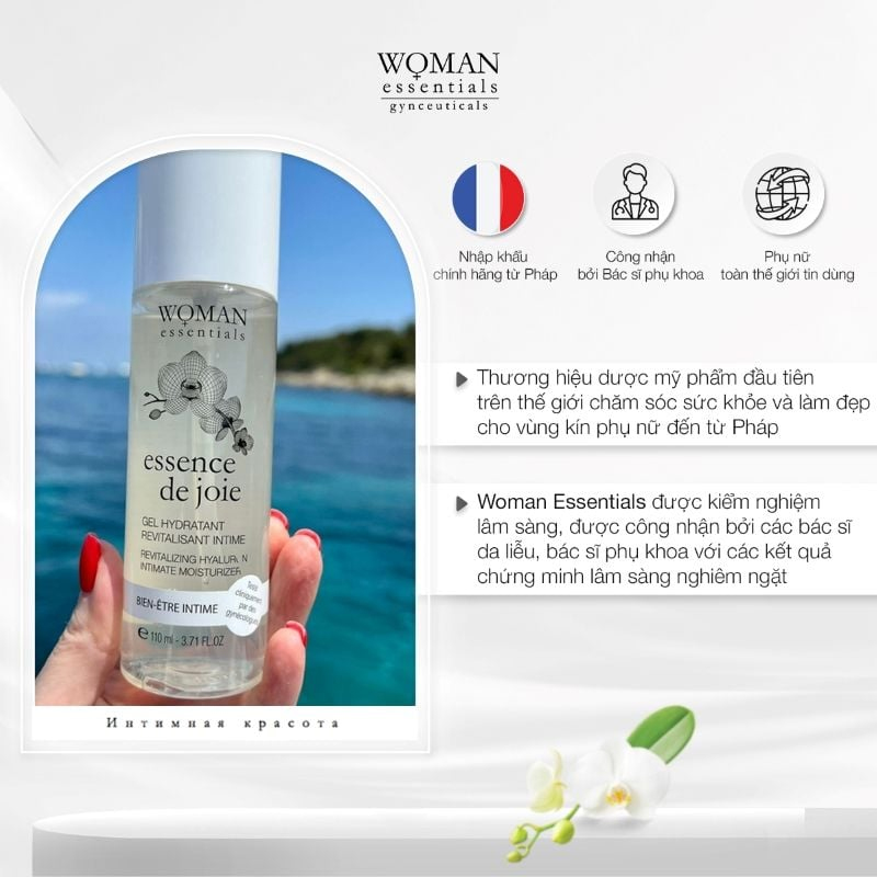 Gel dưỡng ẩm vùng kín Woman Essentials Essence De Joie