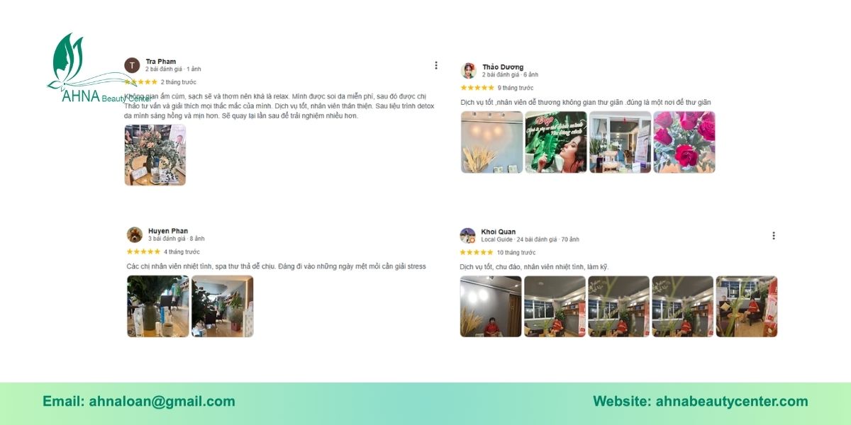Đánh giá thực tế từ khách hàng gắn bó lâu dài với AHNA Beauty
