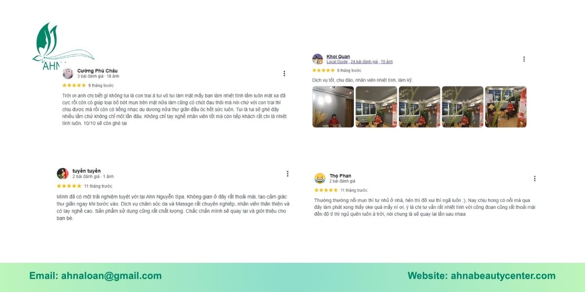 Khách hàng nói gì sau khi lựa chọn AHNA Beauty?